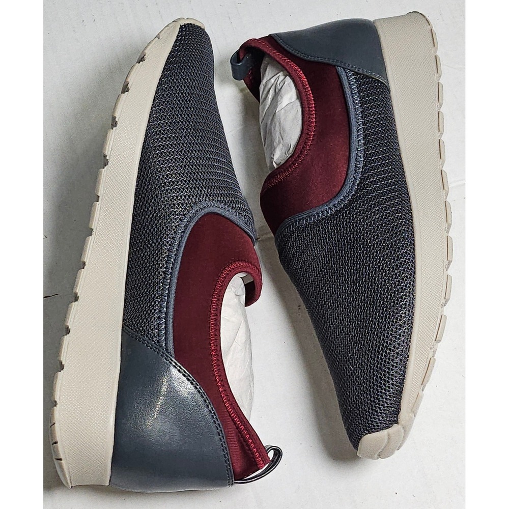 Lori Goldstein LOGO LI-POSY Carbon Grey Mesh Neoprene Slip On Sneakers Women 6.5